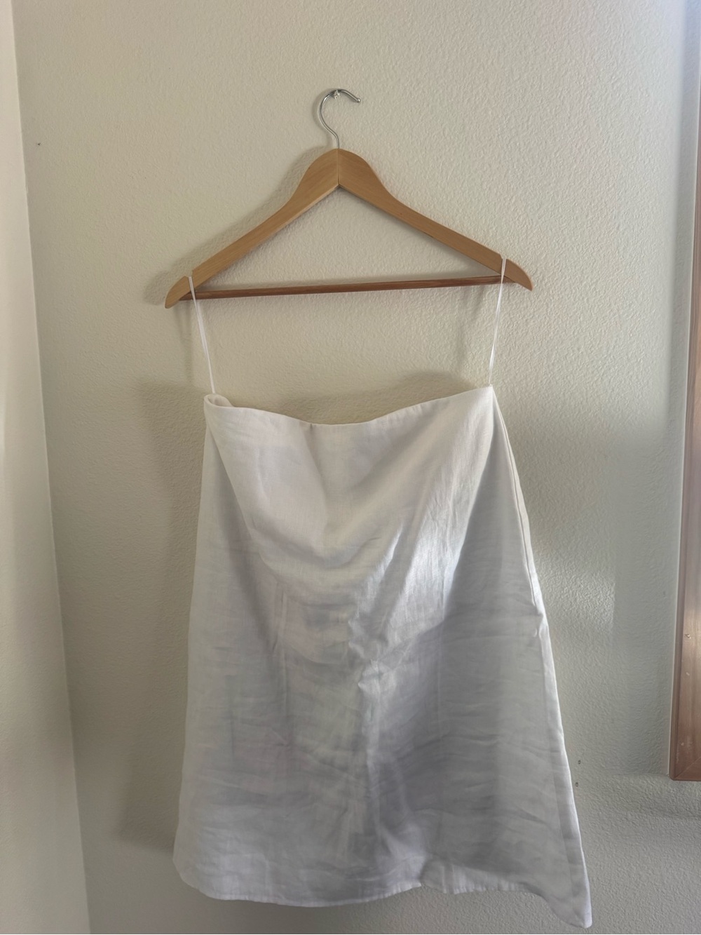 Reformation White Stella Linen Dress
